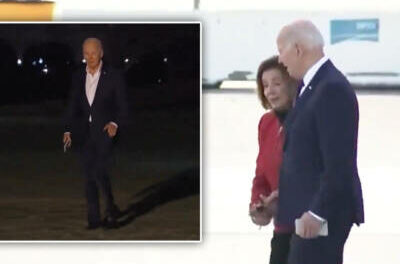 TO THE NURSING HOME: Biden Can Barely Walk, Is Escorted Hand-in-Hand by Nancy Pelosi