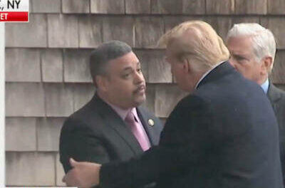 WATCH: Donald Trump Arrives at the Wake of Jonathan Diller on Long Island