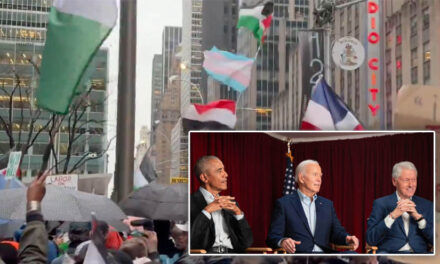 DEMS IMPLODE: Pro-Hamas Maniacs Scream ‘Down with the USA’ Outside Biden’s Party with Lizzo