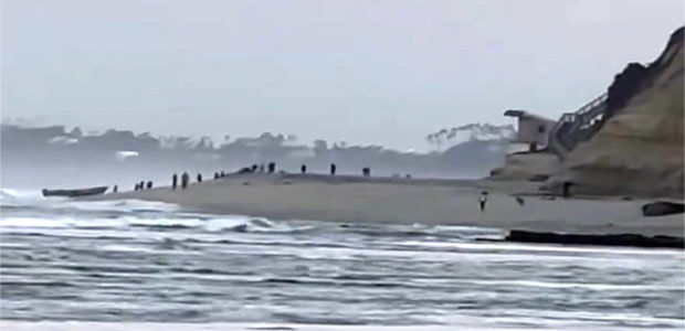 BREAKING VIDEO: Boat full of illegals lands on a California beach to enter US