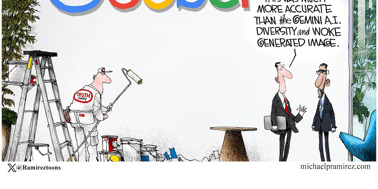 Michael Ramirez: The Truth About Google 02-28-24 