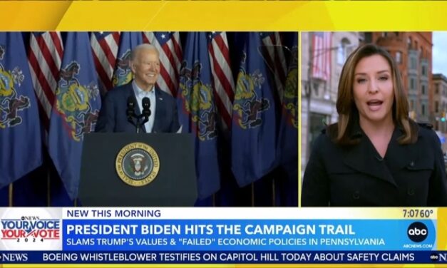 GAG: ABC’s Bruce Giddily Cheers Biden Being Able to Campaign as Trump’s on Trial