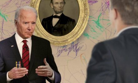 ‘I Didn’t Do That,’ Insists Biden After Aides Ask Him Who Colored On The Wall Of The Lincoln Bedroom