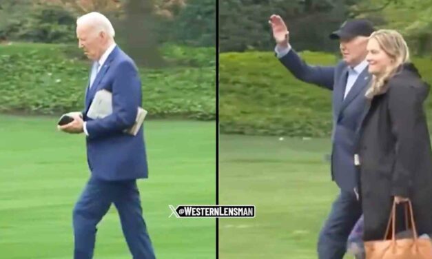 Biden now has aides walk with him to Marine One “to draw less attention to his halting and stiff gait” 🫠