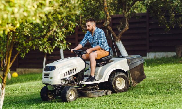 In Act Of Sacrificial Love For His Family, Man Mows Lawn In Peace And Quiet On Sunny Day