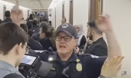 Anti-Israel Protesters Shut Down Congressional Cafeteria, Shout ‘Senate Can’t Eat Until Gaza Eats’