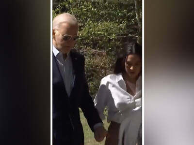TO THE NURSING HOME! Shock Footage Shows AOC Escorting Senile Biden by Hand