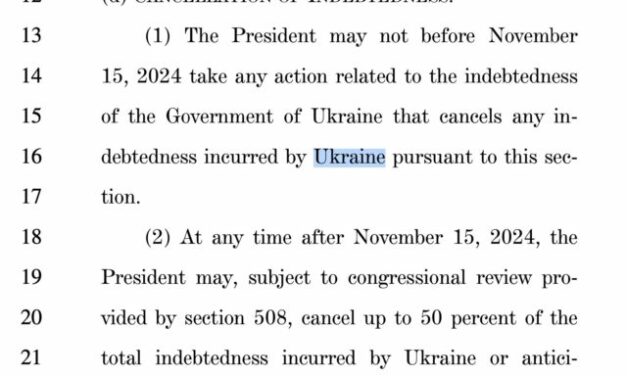 In the foreign aid bill that Speaker Johnson negotiated, Biden can FORGIVE the ‘loans’ to Ukraine…and more