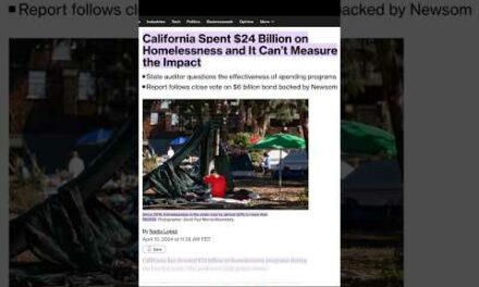 California has spent $24 billion over the past 5 years to tackle homelessness. It INCREASED by 32%.