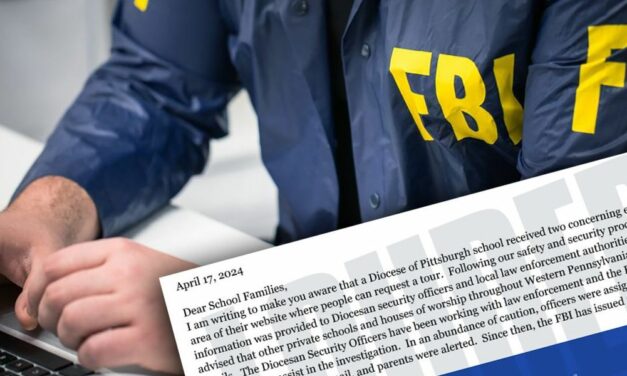 Media claims FBI investigating “hoax” threats against Catholic Schools, yet this email to parents says NOTHING about a “hoax”