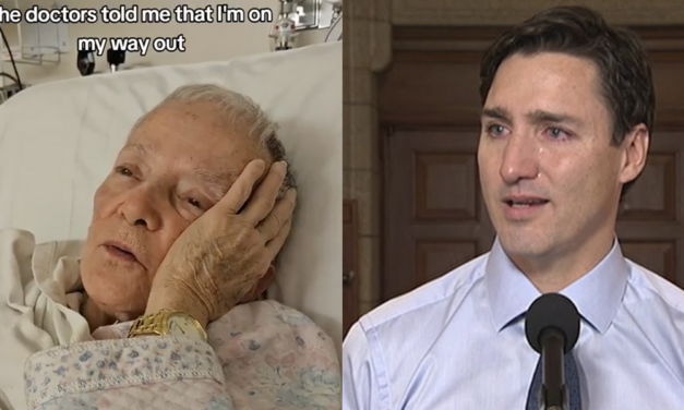 Watch: Granny uses her deathbed to take one final shot against Justin Trudeau