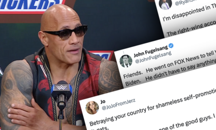 The Biden Crybabies are melting down because The Rock regrets endorsing him, won’t endorse this year