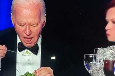 THIS IS SAD: Senile Biden Can’t Figure Out How to Eat His Salad, Uses Bread as a Spoon