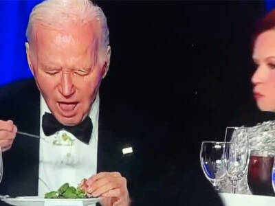 THIS IS SAD: Senile Biden Can’t Figure Out How to Eat His Salad, Uses Bread as a Spoon