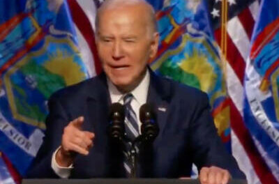 BIDEN’S BAD DAY: Old Joe Spews Gibberish, Tries to Jog Off the Stage in Syracuse
