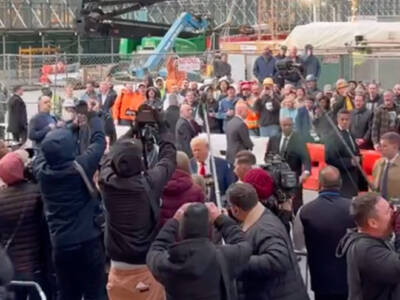 THE PEOPLE’S PRESIDENT: Hundreds of Construction Workers Chant ‘USA!’ as Trump Arrives in Manhattan