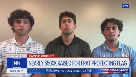 ABC, CBS Ignore Frat Bros Who Saved American Flag from Pro-Hamas Mob