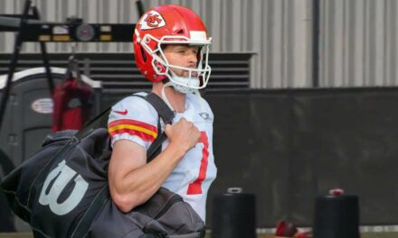 Harrison Butker Late For Practice Again After Spending Morning Enslaving Women And Forcing Them To Wear Handmaid’s Tale Uniforms