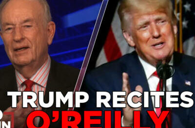 WATCH: Donald Trump Reads Bill O’Reilly’s Message at the Courthouse