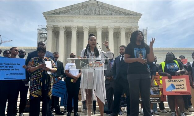 Civil rights leaders blast Supreme Court at their doorstep