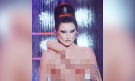 RuPaul’s Drag Race performer shows off disgusting double mastectomy “costume,” because trans joy or something