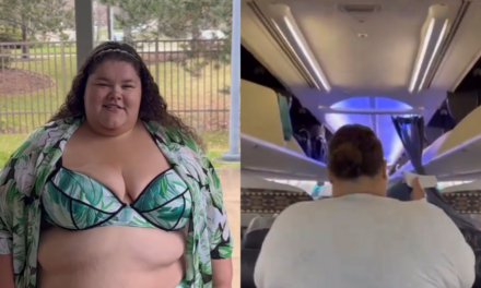 Obese Influencer Cries Discrimination After Airline Staff Refused To Push Her Up Jet Bridge