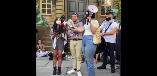 WATCH: Pro-Hamas protester blames Princeton for starving her and her pals…