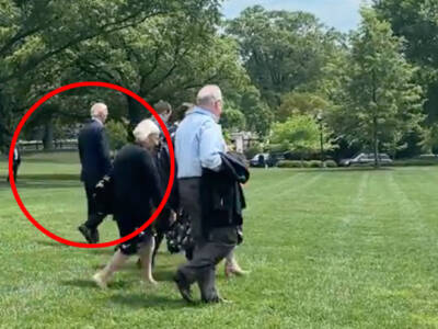 JURASSIC WALK: Desperate Staffers Block the Media from Seeing Biden’s Shuffle
