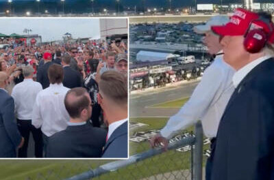 THE PEOPLE’S PRESIDENT: Donald Trump Gets Hero’s Welcome at NASCAR Cup