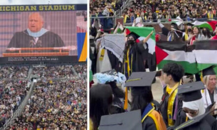 [VIDEO] – Pro-Hamas protesters just interrupted another graduation ceremony in Michigan