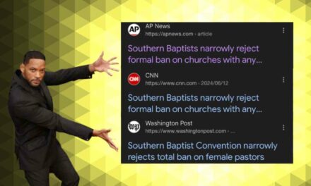 Southern Baptists failed to streamline a process to remove churches with female pastors so the media decided to go hog-wild with the Narrative™