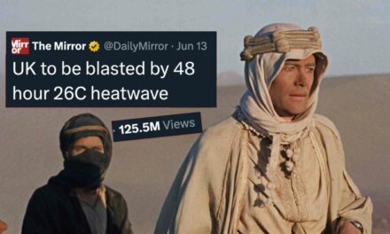 The Mirror goes mega-viral for saying UK will be “blasted” by 78°F “heatwave” 😂