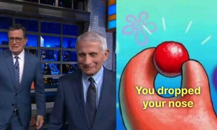 Stephen Colbert asks Dr. Fauci if he’s thought about running for president 😵‍💫