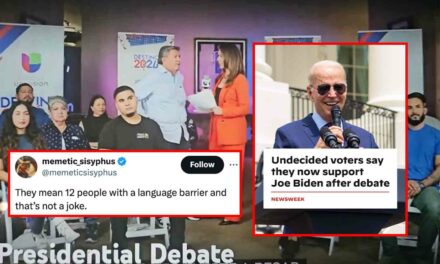 Newsweek claims that undecided voters support Biden post-debate. They forgot to mention it was a single focus group with non-English speakers