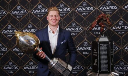 Avalanche Star Nathan MacKinnon’s Girlfriend Charlotte Walker Stole The Show At The NHL Awards