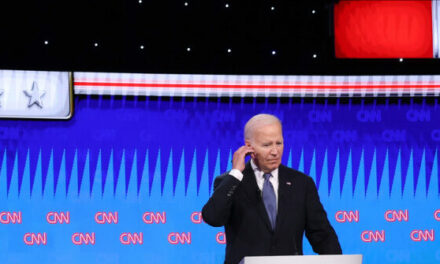 WATCH: Biden Freezes Mid-Answer Minutes into Debate