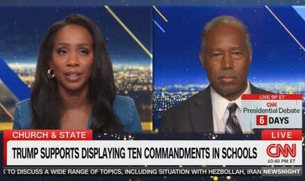 CNN Host Abby Phillip Pushes Ben Carson on 10 Commandments, Will NOT Debate Pride Month