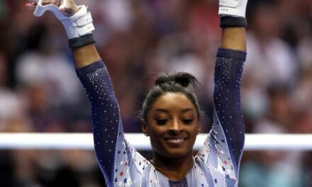 Simone Biles leads the pack at the end of day one of the women’s gymnastics Olympic trials