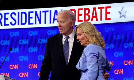 Jill Biden Walks Joe Biden Down Steps After Debate