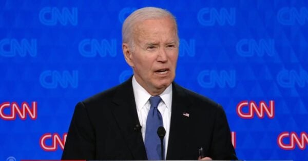 President Joe Biden during the first 2024 presidential debate against Donald Trump.