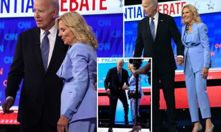 Jill Biden Helped Joe Down Stairs Off Stage After Debate