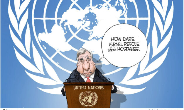 Michael Ramirez: U.N. Outrage 06-18-24