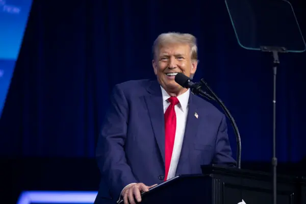 Former President Donald Trump gives the keynote address at Turning Point Action's 