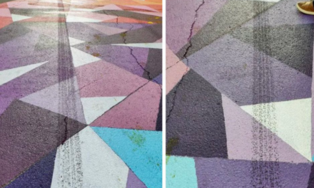 Here we go again: a WV Pride mural ON THE STREET has tire marks on it in under 24 Hours