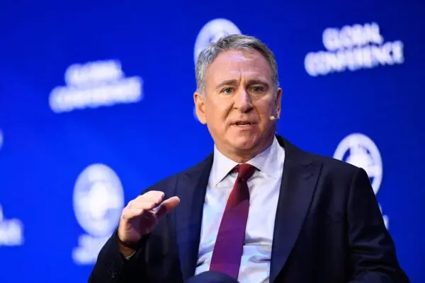 Ken Griffin, founder and CEO of Citadel, speaks in Beverly Hills, Calif., on May 2, 2022. (Patrick T. Fallon/AFP via Getty Images)