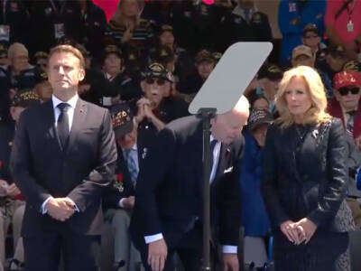 THIS IS SAD: Biden Nearly Collapses into His Chair in Normandy, Wanders Away Mid Speech