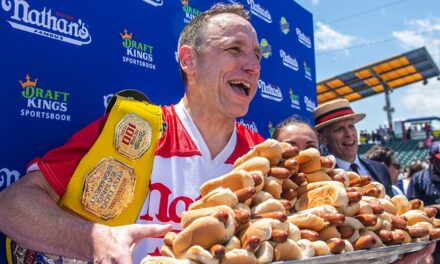 Joey Chestnut gears up for Independence Day hot dog competition faceoff against hungry soldiers