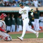 Banged-up A’s cut salary, then cut loose in 7-5 victory over Angels