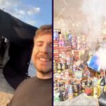 Mr. Beast helped Kai Cenat set up a replica room in a field so they could trick the internet into believing he blew up his house
