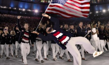 Olympic Games Delayed As USA Flag Bearer LeBron James Flops Again